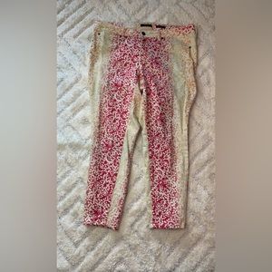 JESSICA SIMPSON Peach Nectar Ankle Skinny Kiss Me Stretch Jeggings Jeans size 16